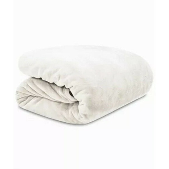 NEW Ralph Lauren Classic Micromink Blanket Cream Beige SOFT King Size 108" x 90" - Picture 1 of 6
